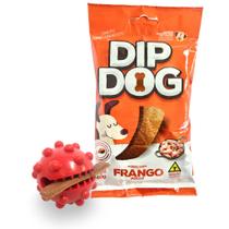 Kit petisco cachorro bolinha petisqueira brinquedo pet mordedor resistente para caes