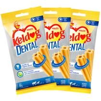 Kit Petisco de Cuidado Oral Keldog Dental Tech para Cães Acima de 10kg - 80g - 3Unid - Kelco