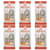 Kit Petisco Gatos Snack Cremoso Nutrisco Frango e Caranguejo 56g C/6 Unidades