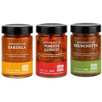 Kit Petiscos Gourmet Copa do Mundo com Sardela, Bruschetta e Tomate Confit Kit Petiscos Gourmet Copa do Mundo com Sardela, Bruschetta e Tomate Confit