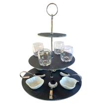 Kit Petisqueira 3 Andares Com Utensílios Para Aperitivos 16 Peças Kit Petisqueira 3 Andares Com Utensílios Para Aperitivos 16 Peças