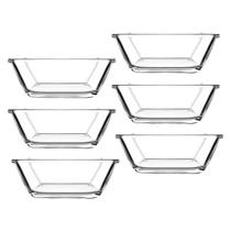 Kit Petisqueira Ricca em Vidro Transparente 6 Peças - 125ml