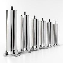 Kit Pezao Alto Cromado Para Cama Box e Moveis com 6 Pês Reforçado Com 18cm de Altura Kit Pezao Alto Cromado Para Cama Box e Moveis com 6 Pês Reforçado Com 18cm de Altura