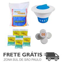 Kit pH Certo, + Clorador, 5 Pastilhas 200 Gr - Aqua Marine Kit pH Certo, + Clorador, 5 Pastilhas 200 Gr - Aqua Marine