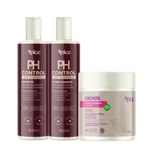 Kit PH Control + Ativador de Cachos 500g - Ápice Ação Hidratante, Define os Cachos e Combate o Frizz