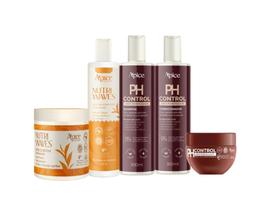Kit Ph Control Shampoo Cond Máscara Crm d Pentear e Gelatina Kit Ph Control Shampoo Cond Máscara Crm d Pentear e Gelatina