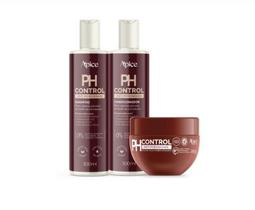 Kit Ph Control Shampoo Condicionador Máscara Anti Porosidade Apice Kit Ph Control Shampoo Condicionador Máscara Anti Porosidade Apice