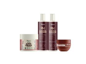 Kit Ph Control Shampoo, Condicionador, Máscara e Ativador 4 itens Apice Kit Ph Control Shampoo, Condicionador, Máscara e Ativador 4 itens Apice