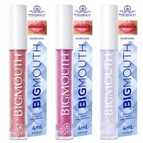 Kit Phállebeauty Big Mouth Gloss De Aumento: 1 Rose, 1 Pink Glow e 1 Rainbow Kit Phállebeauty Big Mouth Gloss De Aumento: 1 Rose, 1 Pink Glow e 1 Rainbow