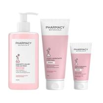 Kit Pharmacy Sab Líq 300Ml E Cr Para Mãos E Loç Corp Rosas