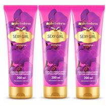 Kit Phytoderm: 3 Loção Hidratante Deo Colônia Sexy Girl 200ml Kit Phytoderm: 3 Loção Hidratante Deo Colônia Sexy Girl 200ml