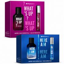 Kit Phytoderm Parfum 95ml + 30ml: Here I Am e What's Up Kit Phytoderm Parfum 95ml + 30ml: Here I Am e What's Up