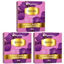 Kit Phytoderm Sexy Girl: 3 Sabonetes Vegetais 85g Kit Phytoderm Sexy Girl: 3 Sabonetes Vegetais 85g