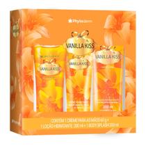 Kit Phytoderm Vanilla Kiss Body Splash + Loção Hidratante 200ml + Creme Para as Mãos Original 60g Kit Phytoderm Vanilla Kiss Body Splash + Loção Hidratante 200ml + Creme Para as Mãos Original 60g