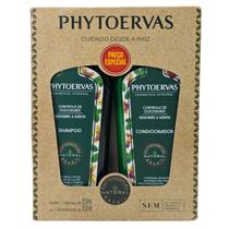 Kit Phytoervas Controle de Oleosidade Gengibre e Menta: Shampoo e Condicionador 250ml