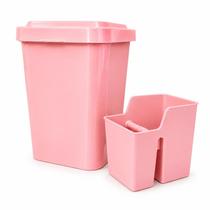 Kit Pia 2 Peças Lixeira 4L e Porta Utensílios Cozinha Easyplast Colors Organizador Bancada Casa Kit Pia 2 Peças Lixeira 4L e Porta Utensílios Cozinha Easyplast Colors Organizador Bancada Casa