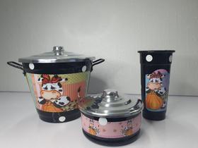 Kit pia 3 pcs decoupage sortidos 2,7 lts - Redar Kit pia 3 pcs decoupage sortidos 2,7 lts - Redar