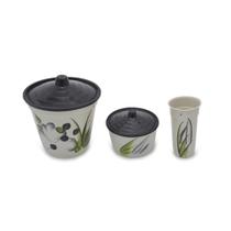 Kit pia decorado de plástico c/ porta detergente, porta esponja e lixeira - Plásticos Pratic Kit pia decorado de plástico c/ porta detergente, porta esponja e lixeira - Plásticos Pratic