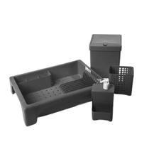 Kit Pia Organizador Cozinha Jade Escorredor de Louça Porta Talheres Porta Detergente Lixeira Kit Pia Organizador Cozinha Jade Escorredor de Louça Porta Talheres Porta Detergente Lixeira