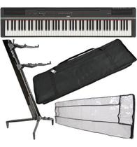 Kit Piano Digital 88 Teclas Yamaha P-125 Preto + Acessórios