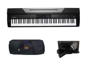 Kit Piano Kurzweil KA70 Com Capa e Microfone Regent