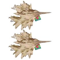 Kit Pick Natalino 2 Galhos Chifre de Cervo Decoração Arranjo 45cm Árvore de Natal Dourado Glitter Kit Pick Natalino 2 Galhos Chifre de Cervo Decoração Arranjo 45cm Árvore de Natal Dourado Glitter