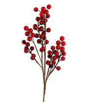 Kit pick natalino 3 pcs 33cm azevinho hy9426