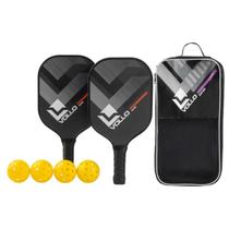 Kit Pickleball Performance 2 Raquetes 4 Bolas e Bolsa Vollo Kit Pickleball Performance 2 Raquetes 4 Bolas e Bolsa Vollo