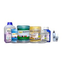 Kit Pigmentos Metalizados Cores do Brasil + Resina VR100 1kg Kit Pigmentos Metalizados Cores do Brasil + Resina VR100 1kg