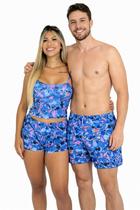 Kit Pijama Casal Mozão Pijama Ondinha Casal Namorados