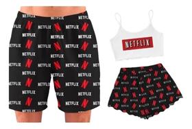 Kit Pijama Casal Mozão Pijama Ondinha Casal Namorados Kit Pijama Casal Mozão Pijama Ondinha Casal Namorados