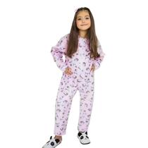 Kit Pijama de Inverno Feminino Soft com Zíper 10 ao 14