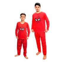 Kit pijama inverno pai e filho