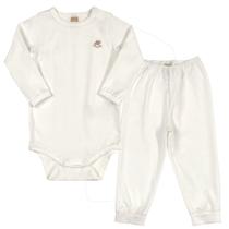 Kit Pijama Térmico Body e Calça Bebê Energy Thermo Dry Natural Up Baby