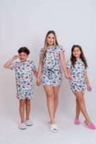 Kit Pijama Verão Unisex Mãe e Filha OU Filho