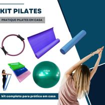 Kit Pilates Residencial Completo Colorido Ahead Sports