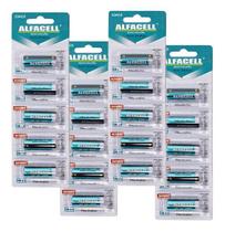 Kit Pilha 23A Alfacell Alcalina 12v A23 4 Cartelas 20 Unidades