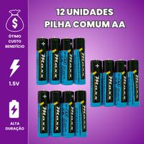 Kit Pilha AA Comum C/ Pilha AAA Palito Caixa 60 Unidades Cada