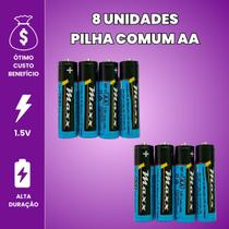 Kit Pilha AA Comum C/ Pilha AAA Palito Caixa 60 Unidades Cada