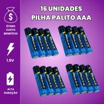 Kit Pilha AA Comum C/ Pilha AAA Palito Caixa 60 Unidades Cada Kit Pilha AA Comum C/ Pilha AAA Palito Caixa 60 Unidades Cada