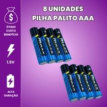 Kit Pilha AA Comum C/ Pilha AAA Palito Caixa 60 Unidades Cada