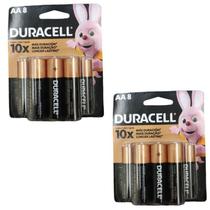 Kit Pilha alcalina aa pequena Duracell com 16 unidades Kit Pilha alcalina aa pequena Duracell com 16 unidades