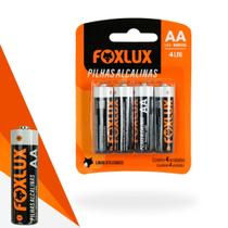 KIT Pilha Alcalina Pequena AA 4 Un Foxlux KIT Pilha Alcalina Pequena AA 4 Un Foxlux
