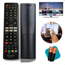 Kit Pilha + Controles Remotos Para Tv Tv Smart Compatível 4K + Pilhas Incluídas