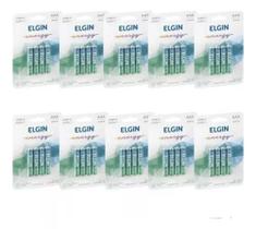 Kit Pilha Elgin Alcalina Aaa Caixa Com 10 Cartelas 40 Pilhas