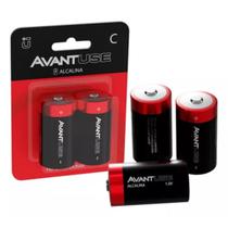 Kit Pilhas Alcalinas C Média Com 02 Unidades 1.5v - Avant