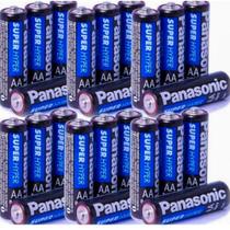 Kit Pilhas Panasonic 24 Aa + 24 Aaa Original Zinco Comum