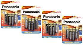 Kit pilhas panassonic alcalina power aa com 24 unidades - Panasonic