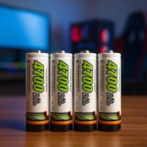 Kit Pilhas Recarregáveis AA Maxday 4700mAh Frete Rápido Qualidade Premium Para Sua Casa
