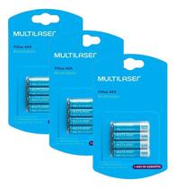 Kit Pilhas Recarregáveis AAA 1000 Mah Com 12 Unidades Controle Brinquedos